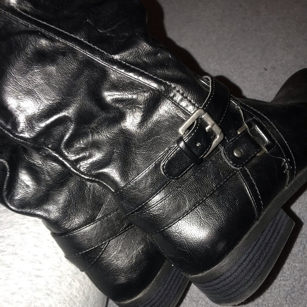 Black riding boots